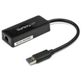Adaptador de Red Ethernet USB 3.0 - Adaptador NIC con Soporte para USB - USB a RJ45 - con Puerto USB de Paso