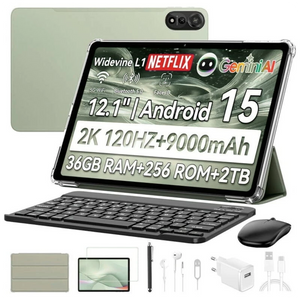 Blackview Mega 2 Set 4G 12GB/256GB Verde 12 pulgadas IPS 16MP 9000mAh Tablet