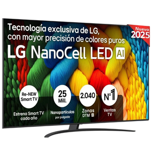 LG 86NANO81A6A 86" NanoCell 4K Ultra HD Smart TV Negro
