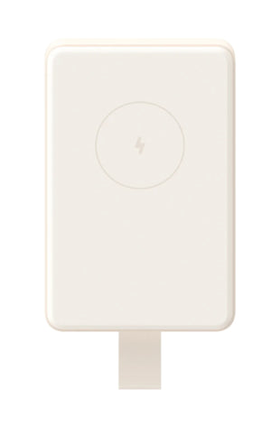 Magnetic Power Bank 6000mAh Ión de litio Cargador inalámbrico Bronceado