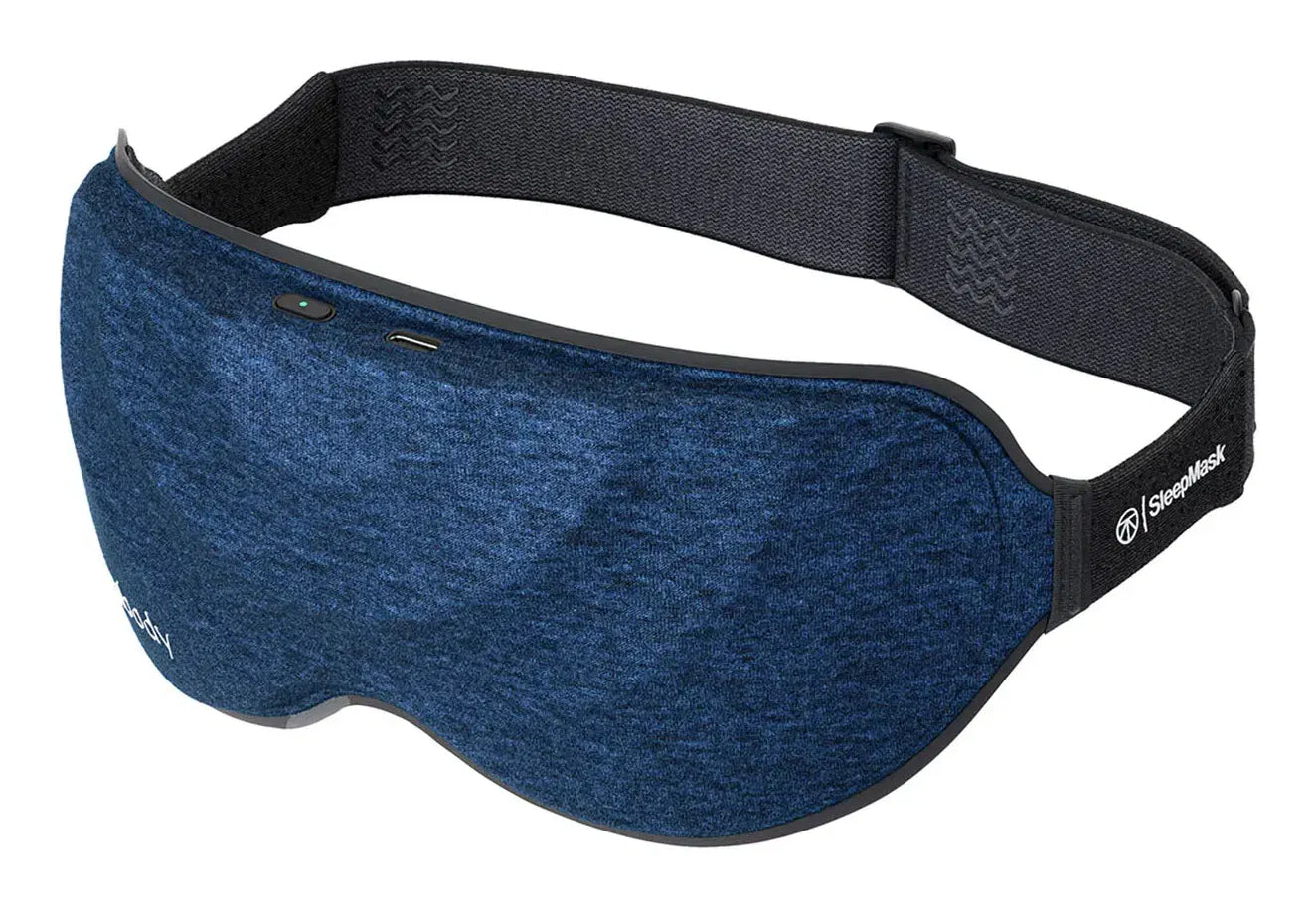 SleepMask masajeador Cara Negro, Azul