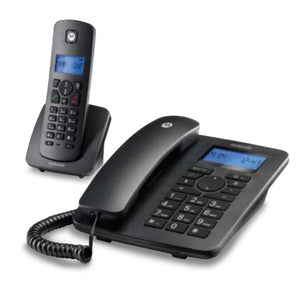 C4201 Teléfono DECT/analógico Identificador de llamadas Negro