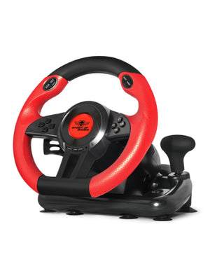 Race Wheel Pro 1 Negro, Rojo USB Volante + Pedales Analógico/Digital PC