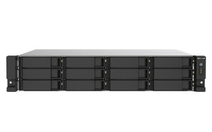 TS-1273AU-RP-8G servidor de almacenamiento NAS Bastidor (2U) Ryzen Embedded V1500B 8 GB DDR4 0 TB QNAP QTS Aluminio, Negro