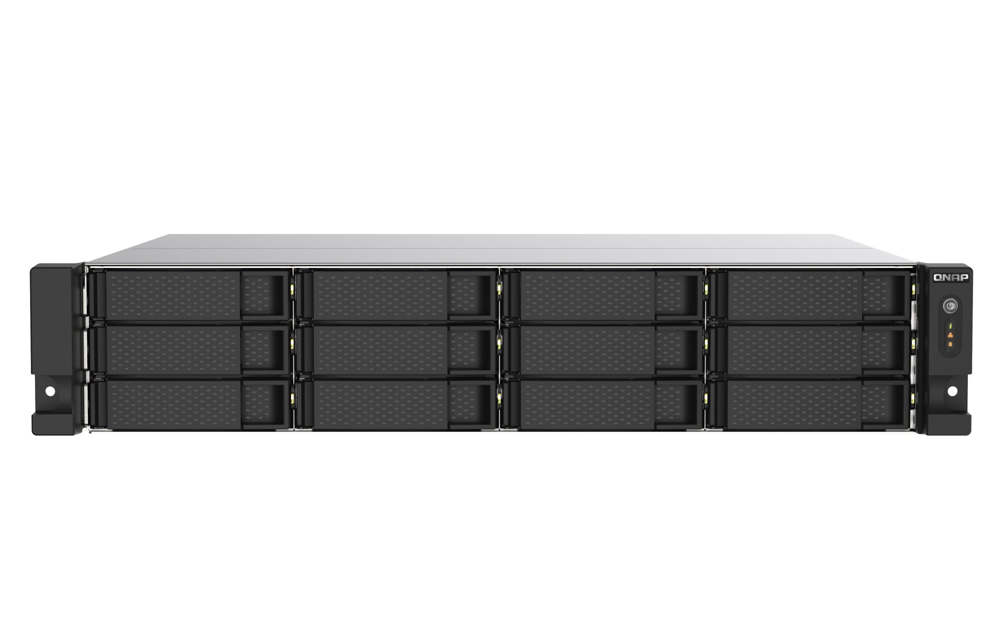 TS-1273AU-RP-8G servidor de almacenamiento NAS Bastidor (2U) Ryzen Embedded V1500B 8 GB DDR4 0 TB QNAP QTS Aluminio, Negro
