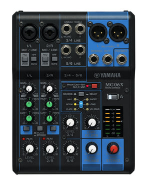 MG06X mezclador DJ 6 canales Negro