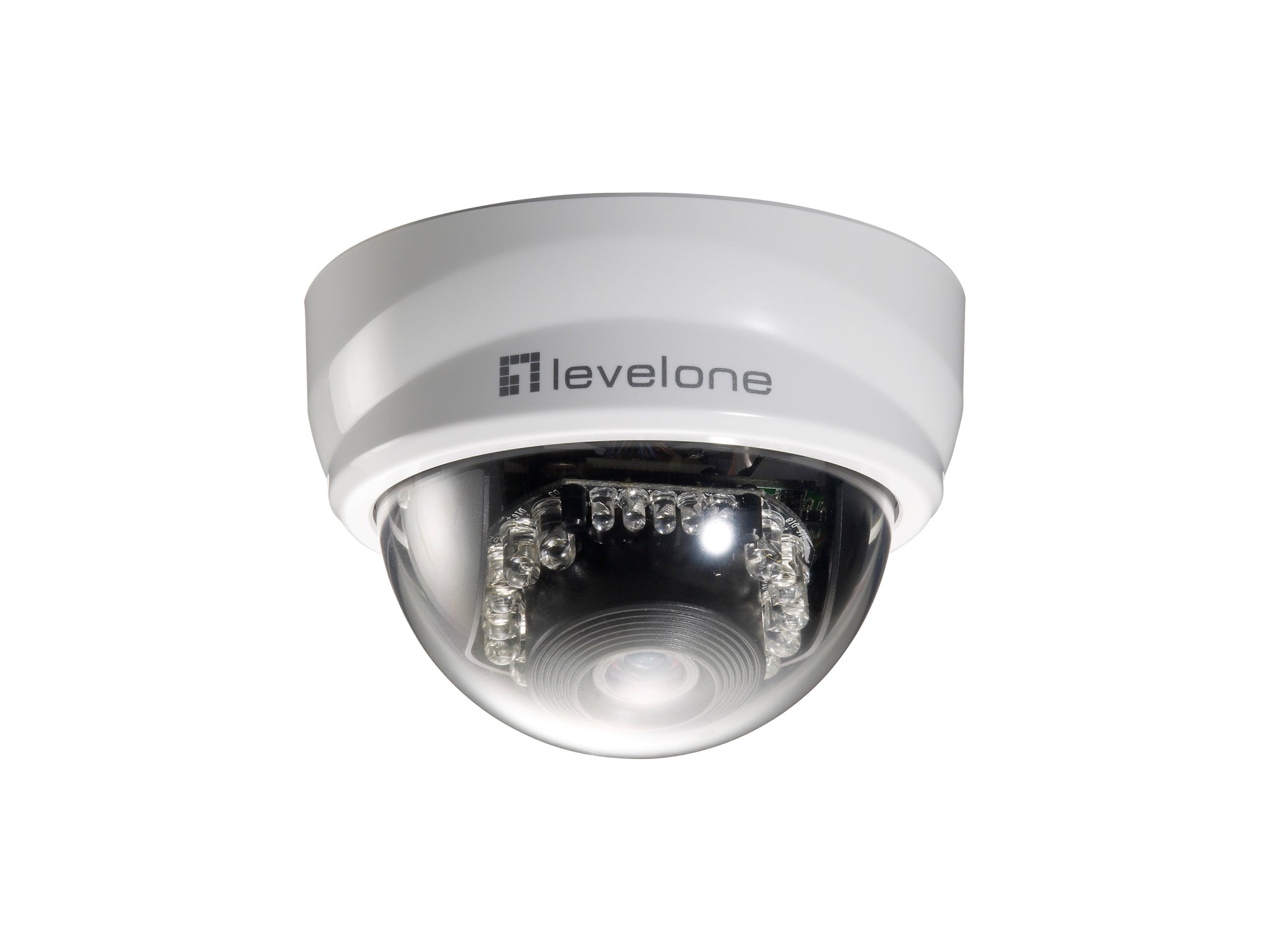 Cámara de red domo fijas, 2-Megapixel, 802.3af PoE, día/noche, indicadores LED IR