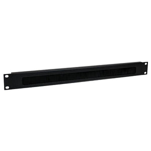 Panel Pasacables con Cepillo para Armario Rack de Servidores 1U - Organizador de Cableado de Peine