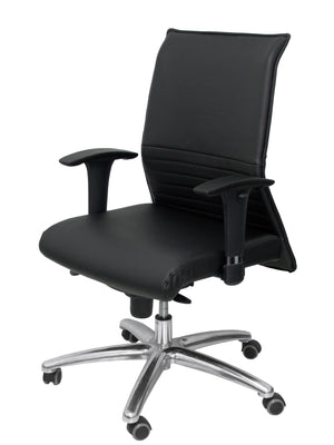 Sillón Albacete confidente piel negro hasta 160 kg