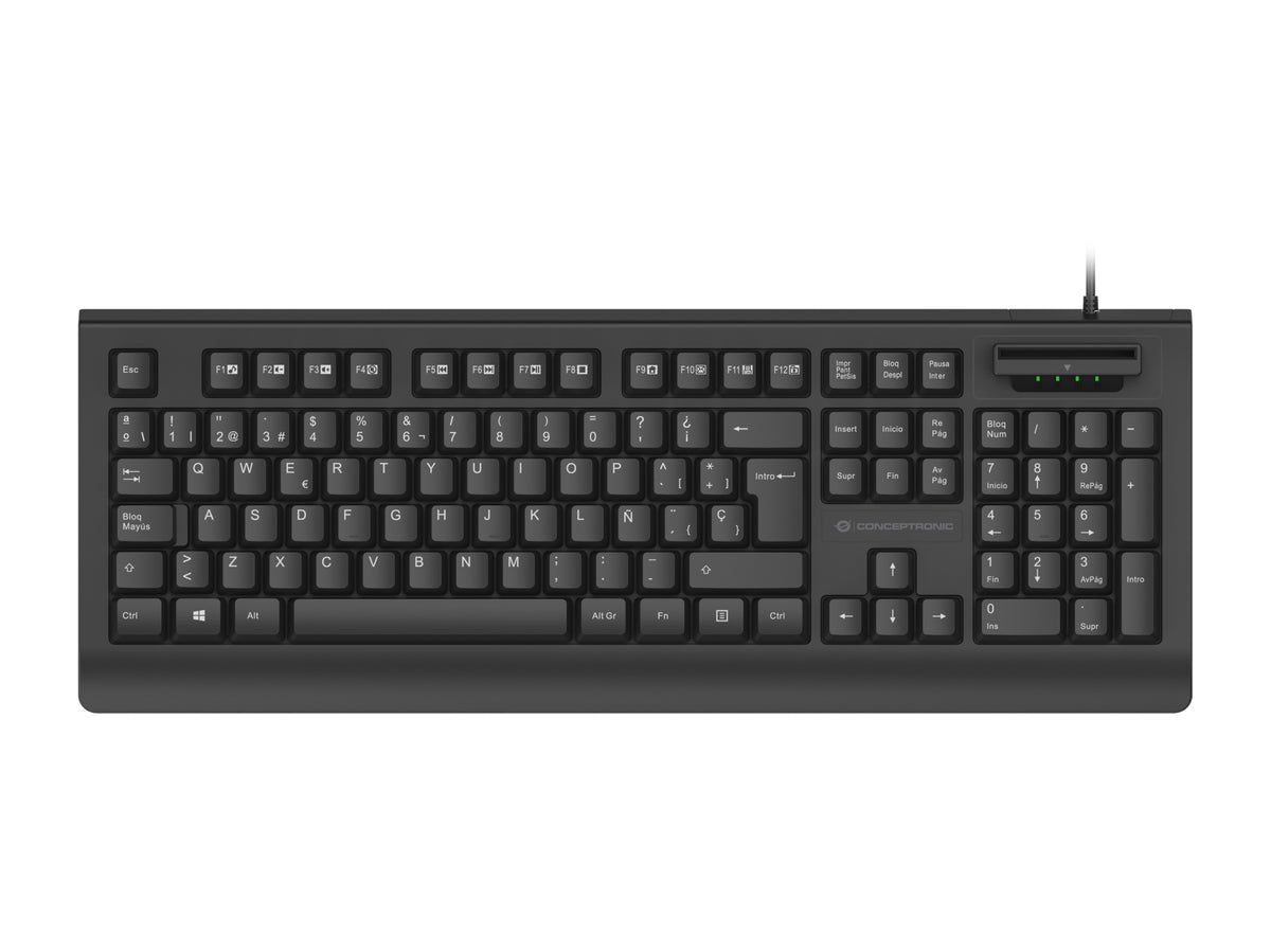 KAYNE01ES teclado Oficina USB QWERTY Español Negro