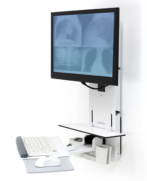 61-080-062 soporte para monitor 61 cm (24") Pared Blanco