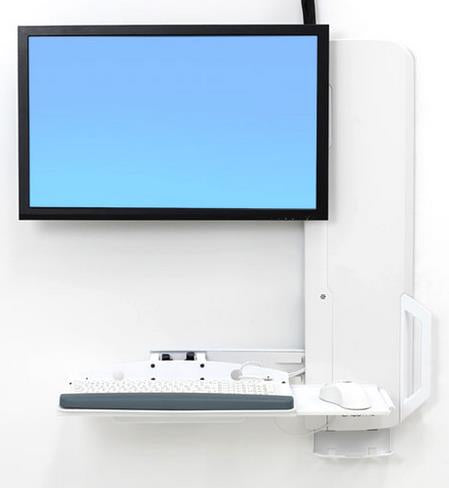 61-081-062 soporte para monitor 61 cm (24") Pared Blanco