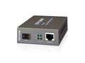 MC220L convertidor de medio 1000 Mbit/s Multimodo, Monomodo Negro
