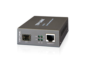 MC220L convertidor de medio 1000 Mbit/s Multimodo, Monomodo Negro