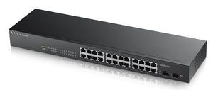 GS1900-24 Gestionado L2 Gigabit Ethernet (10/100/1000) Negro