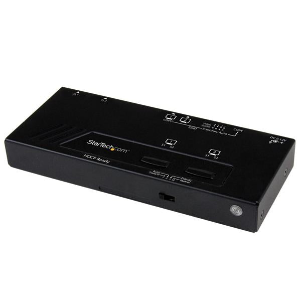 Switch Matricial HDMI de 2x2 con Conmutado Automático y Prioritario - Conmutador Matrix 1080p