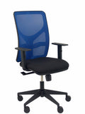 Silla Motilla malla azul asiento bali negro brazo regulable