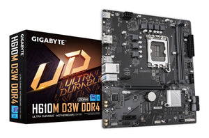H610M D3W DDR4 Placa base - Compatible con procesadores Intel Core de 14ª generación, VRM de 5+1+1 fases, hasta 3200 MHz DDR4, 1xPCIe 3.0 M.2, LAN 1 GbE, USB 3.2 Gen 1