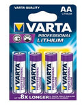 4x AA Lithium Batería de un solo uso Litio
