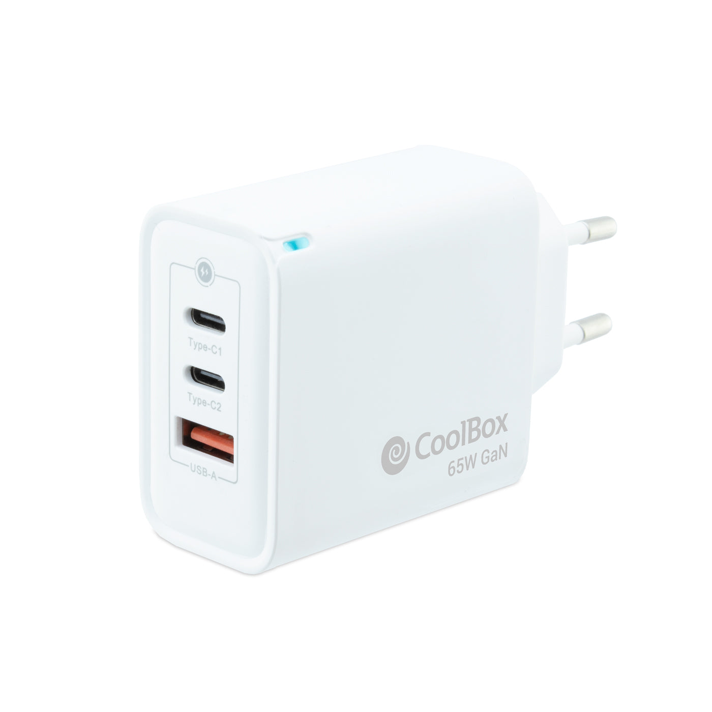 CARGADOR GAN 65W USB-C/USB-C/USB-A PARED