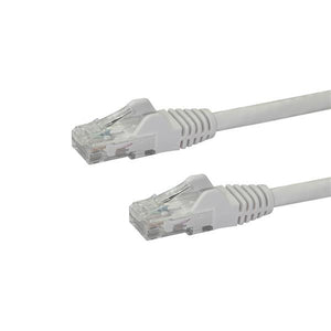 Cable de 7m Blanco de Red Gigabit Cat6 Ethernet RJ45 sin Enganche - Snagless