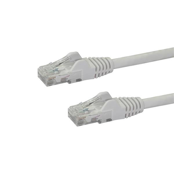 Cable de 7m Blanco de Red Gigabit Cat6 Ethernet RJ45 sin Enganche - Snagless
