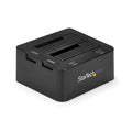 Docking Station de 2 Bahías USB 3.0 a SATA - Base de Acoplamiento USB de Discos Duros SSD SATA I/II/III de 2,5/3,5" - de Intercambio en Caliente - Carga Superior