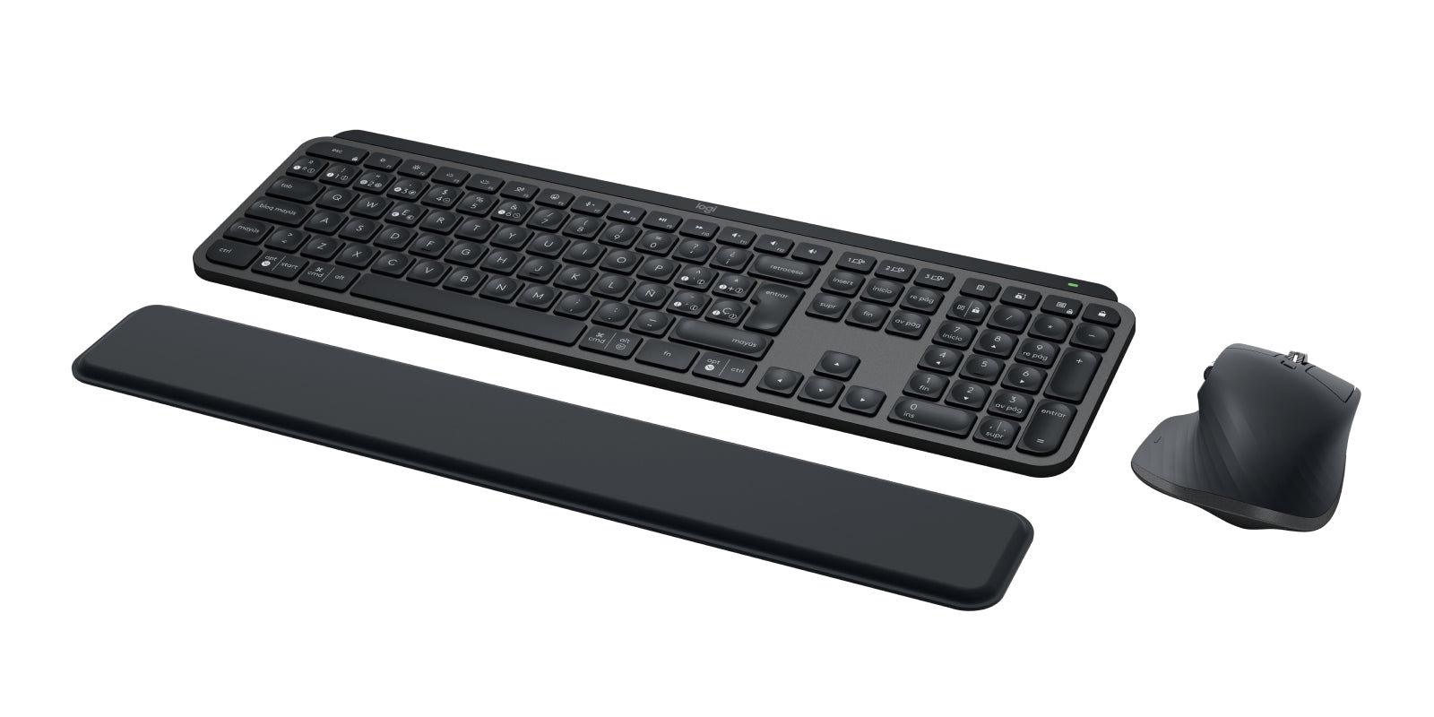 MX Keys S Combo teclado Ratón incluido Oficina Bluetooth QWERTY Español Grafito