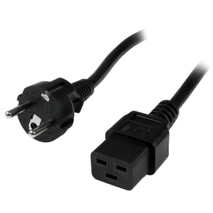 Cable de 2m de Alimentación de Ordenador, 16AWG, EU Schuko a C19, 16A 250V, Cable de Alimentación de Repuesto, Impresora, para Fuente de Alimentación, Cable para Europa, UL