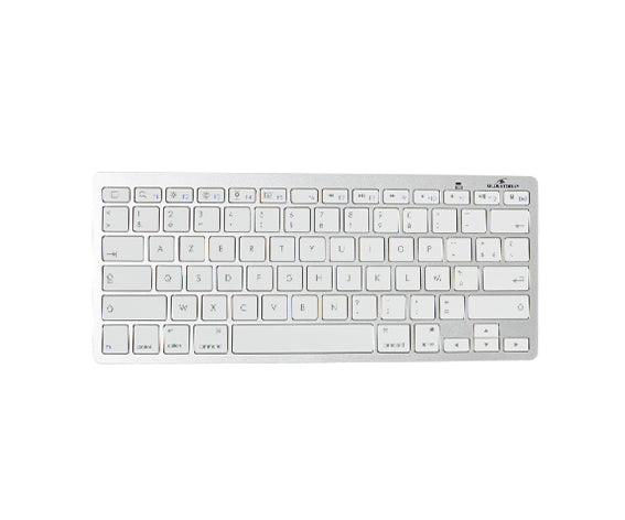 BS-KB-MICRO/BT/SP teclado Bluetooth QWERTY Español Plata, Blanco