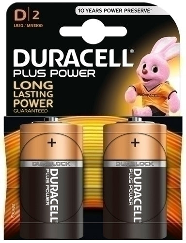 PILAS DURACELL D PLUS (MN1300-LR20) B/2