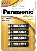 PILAS PANASONIC ALKALINE AA LR06 B/4