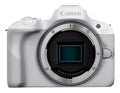 EOS R50, White + RF-S 18-45mm F4.5-6.3 IS STM Kit MILC 24,2 MP CMOS 6000 x 4000 Pixeles Blanco