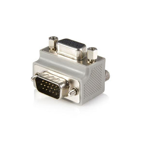 Right Angle VGA / VGA Cable Adapter Type 1 - M/F DB15 Gris