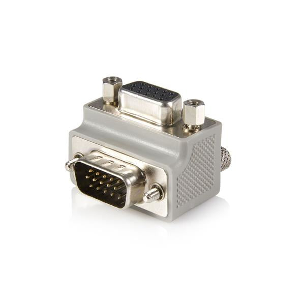 Right Angle VGA / VGA Cable Adapter Type 1 - M/F DB15 Gris