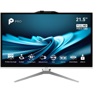Pro AP222T 14MA-614EU Intel® Core i3 i3-14100 54,6 cm (21.5") 1920 x 1080 Pixeles Pantalla táctil PC todo en uno 8 GB DDR4-SDRAM 512 GB SSD Windows 11 Home Wi-Fi 5 (802.11ac) Blanco