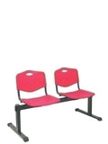 Bancada Robledo 2 plazas PVC color rojo