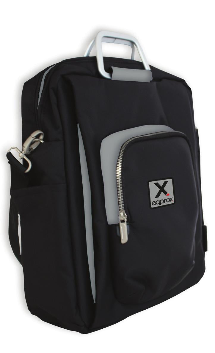 appNBST15x maletines para portátil 39,6 cm (15.6") Mochila bandolera Negro, Gris