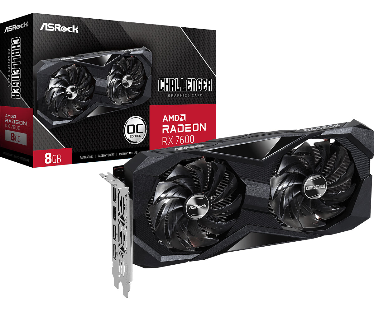Challenger 90-GA41ZZ-00UANF tarjeta gráfica AMD Radeon RX 7600 8 GB GDDR6