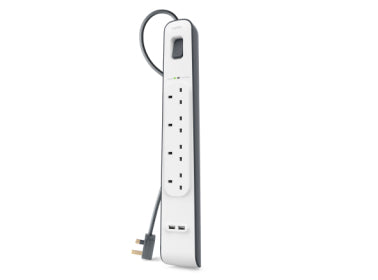 BSV401VF2M limitador de tensión Blanco 4 salidas AC 2 m