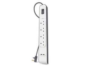BSV401VF2M limitador de tensión Blanco 4 salidas AC 2 m