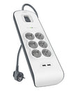 BSV604vf2M Blanco 6 salidas AC 2 m
