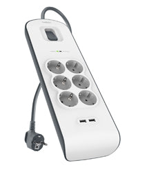 BSV604vf2M Blanco 6 salidas AC 2 m