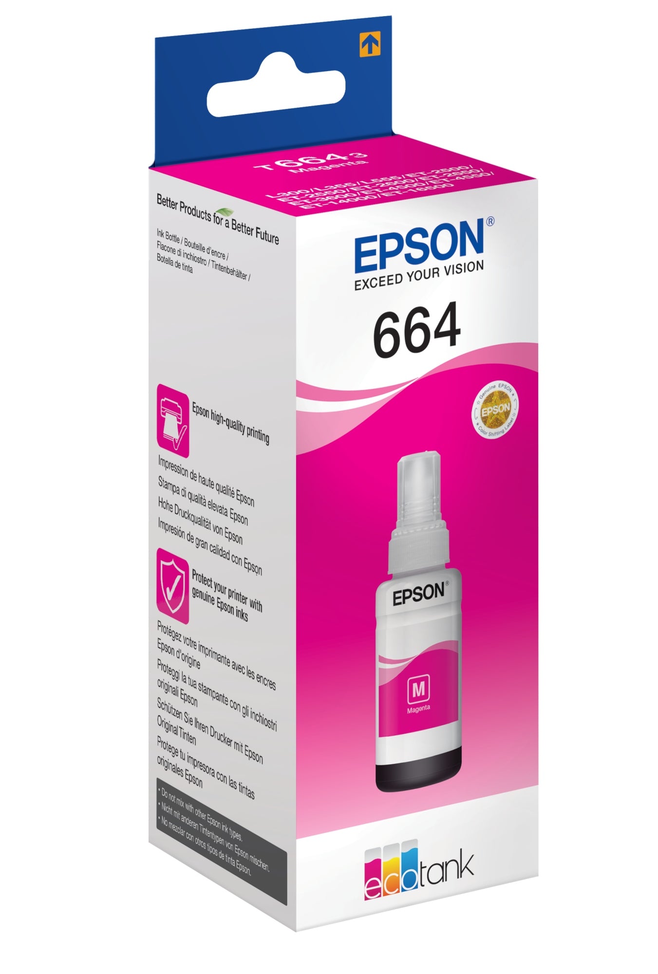 664 Ecotank Magenta ink bottle (70ml)