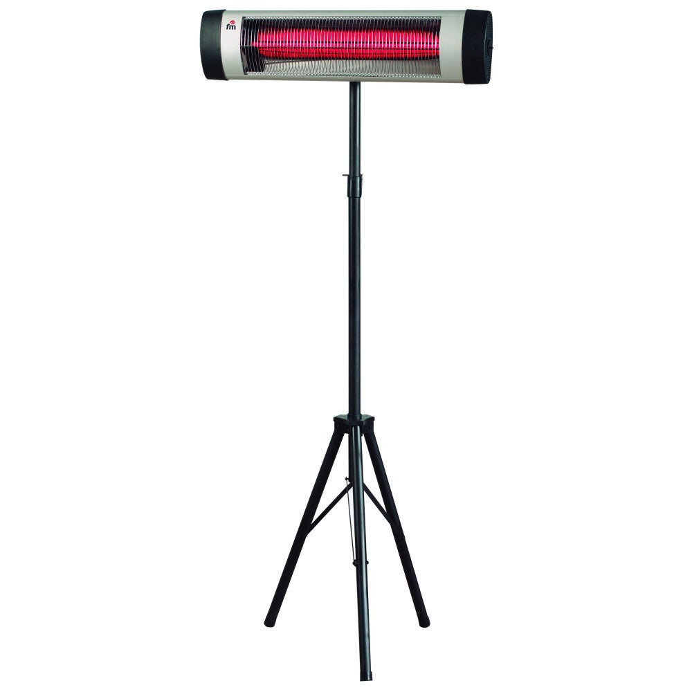 EP-3000 calefactor eléctrico Calefactor eléctrico infrarrojo Negro, Plata 2000 W