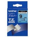 Gloss Laminated Tape - 9mm, Black/Blue cinta para impresora de etiquetas TZ