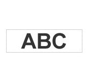 Gloss Non-Laminated Labelling Tape - 12mm, Black/White cinta para impresora de etiquetas TZ