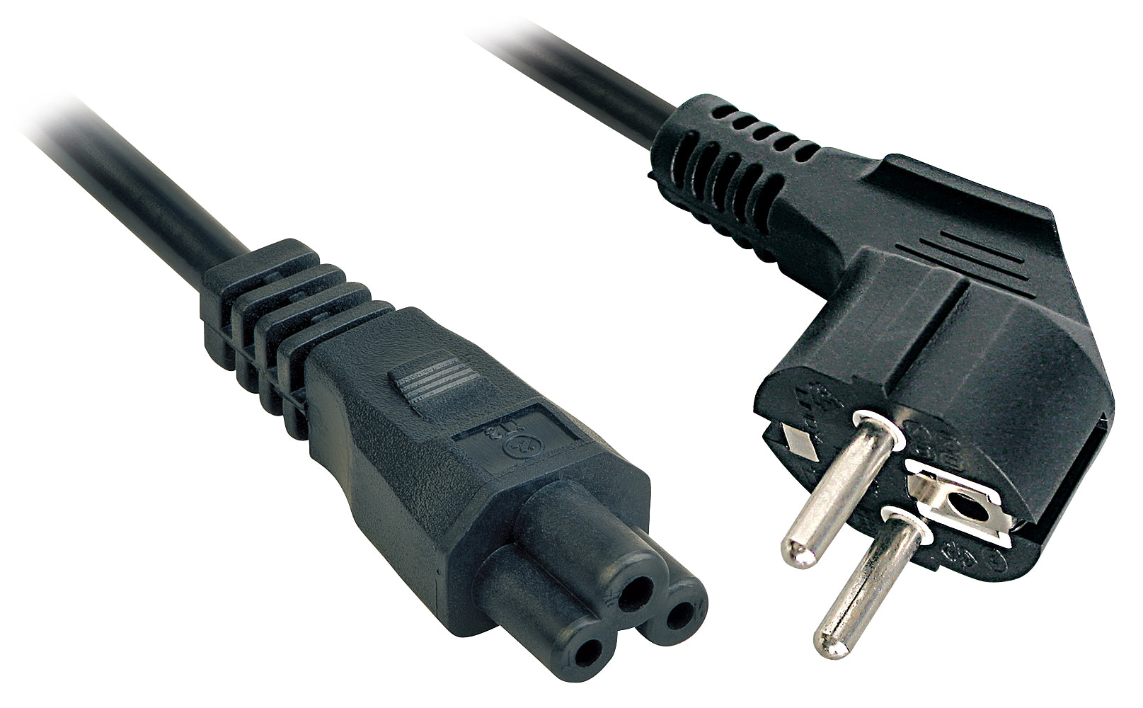 5m, CEE 7/7 - IEC 320 C5 Negro CEE7/7 C5 acoplador