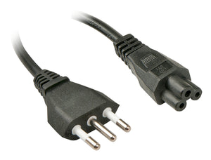 2m, CEI23-16-VII - IEC 320 C5 Negro C5 acoplador