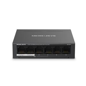 MS106LP switch Gestionado Fast Ethernet (10/100) Energía sobre Ethernet (PoE) Negro